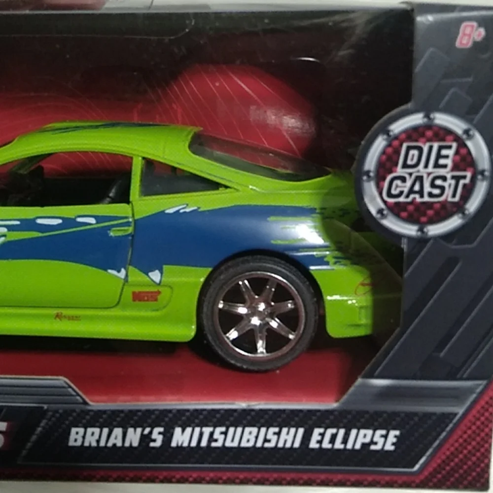 (A-1) NWT Fast & Furious Doms Dodge Charger & Brians Mitsubishi Eclipse Bundle